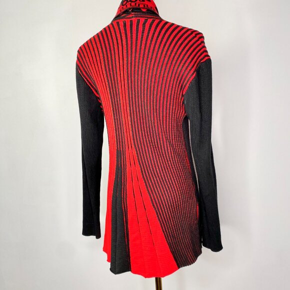 Evidence - Red / Black Cardigan - Picture 3 of 6